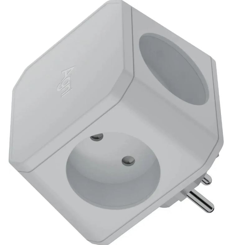 

Тройник AGNI TP-WJ4E-gray 4 розетки, 16А, 4000Вт, 220-250В, серый, TP-WJ4E-grey