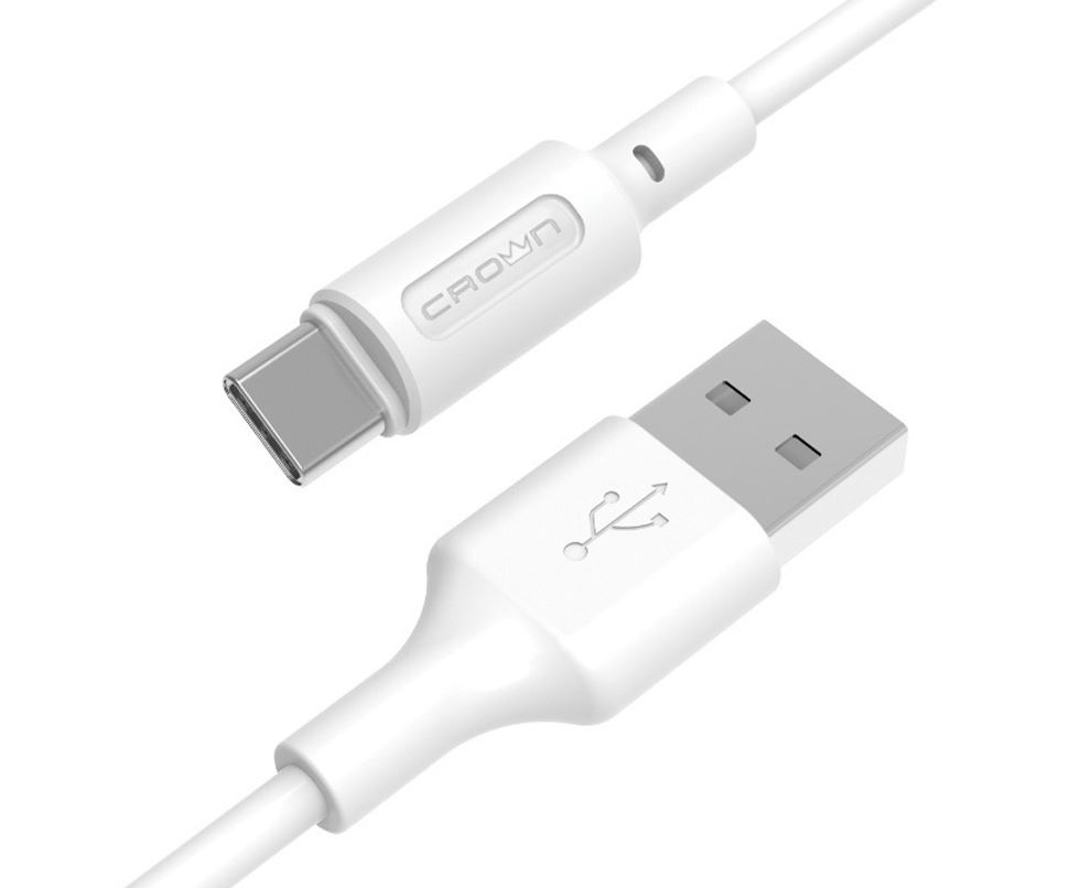 

Кабель Crown CMCU-001C CM000003782 USB - USB Type-C white, CMCU-001C