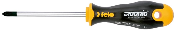 

Отвертка Felo 40220310 Ergonic крестовая PH 2X100, 40220310