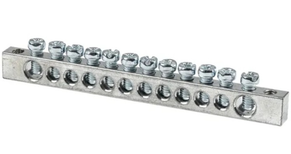 Изображение товара Шина EKF sn1-63-12-k для электросетей 100 А монтаж на изолятор