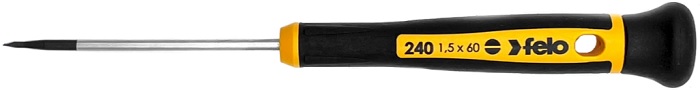 

Отвертка шлицевая Felo 24015160 для точных работ 1,5X0,23X60, 24015160