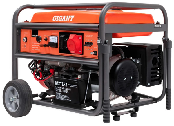 Изображение товара Генератор бензиновый Gigant GGL-7000ЕS-3