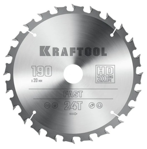 Изображение товара Диск пильный Kraftool Fast для универсальной резки материалов