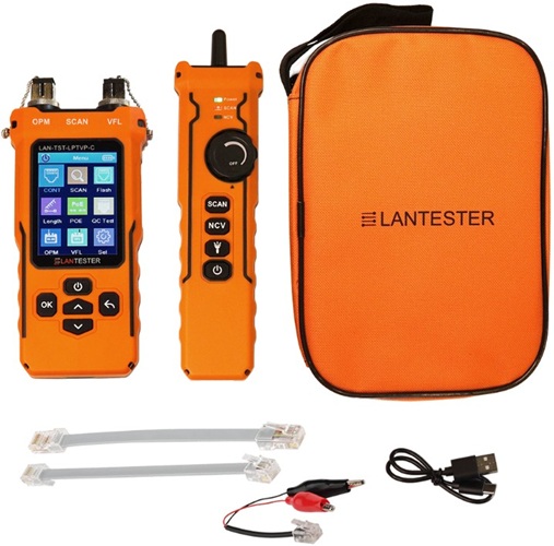 

Тестер Lanmaster LAN-TST-LPTVP-C кабельный с измерением длины, трассировкой кабельных линий, измерением оптической мощности и определением POE, цветно, LAN-TST-LPTVP-C