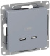 фото Розетка USB  EKF UP1-SOA-2USBC в Воронеже
