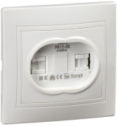 фото Розетка компьютерная IEK KV-K20-K01