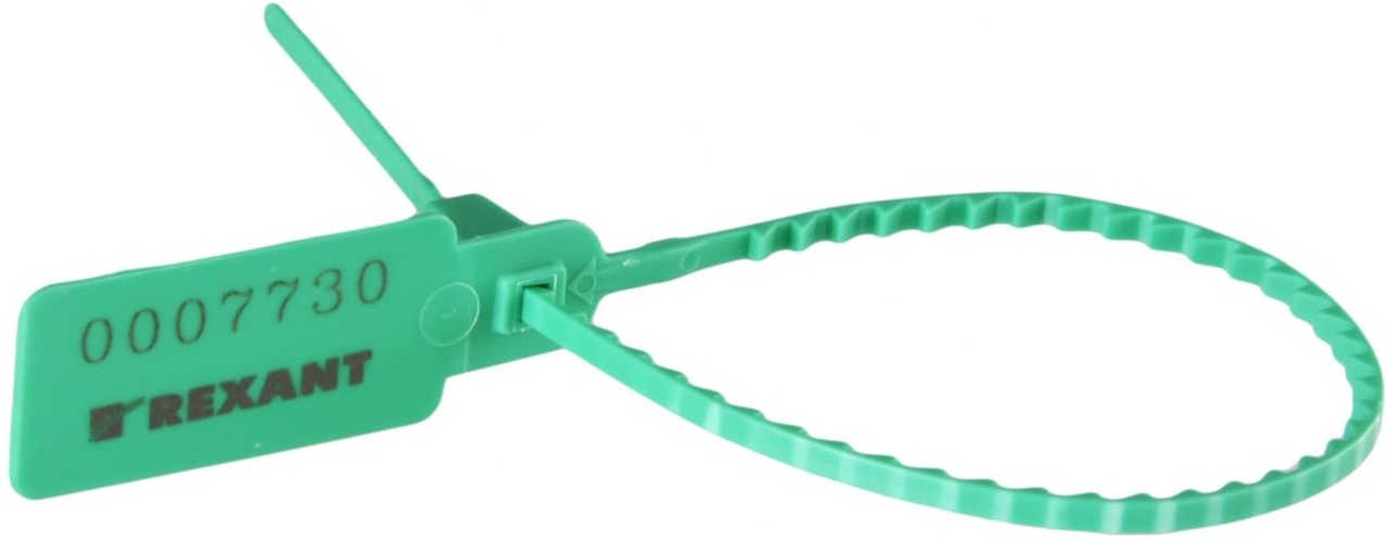 

Пломба Rexant 07-6123 пластиковая номерная 255мм зеленая, 07-6123