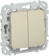 фото Выключатель двухклавишный  IEK FI-V20-0-10-1-K37