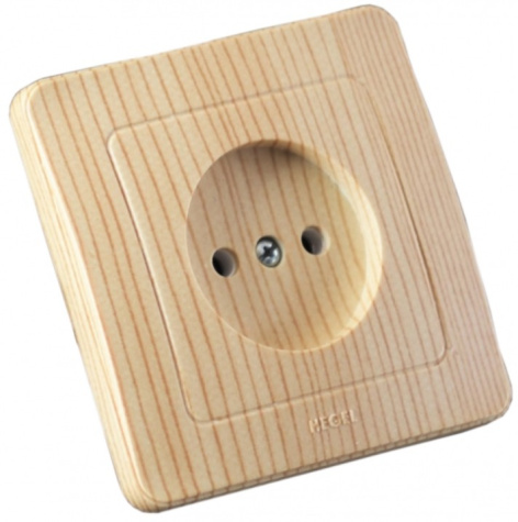 Изображение товара Розетка без заземления HEGEL RS16-301-02 для бытовых помещений