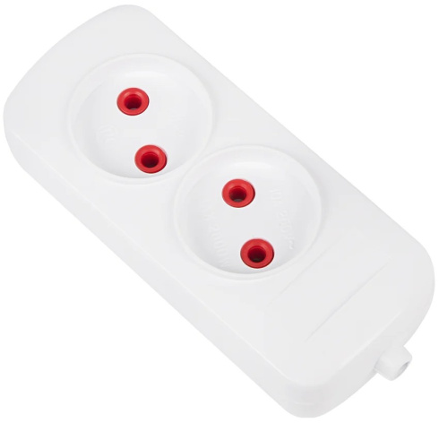 Изображение товара Колодка PROconnect 11-8708 2 розетки для подключения электрических приборов