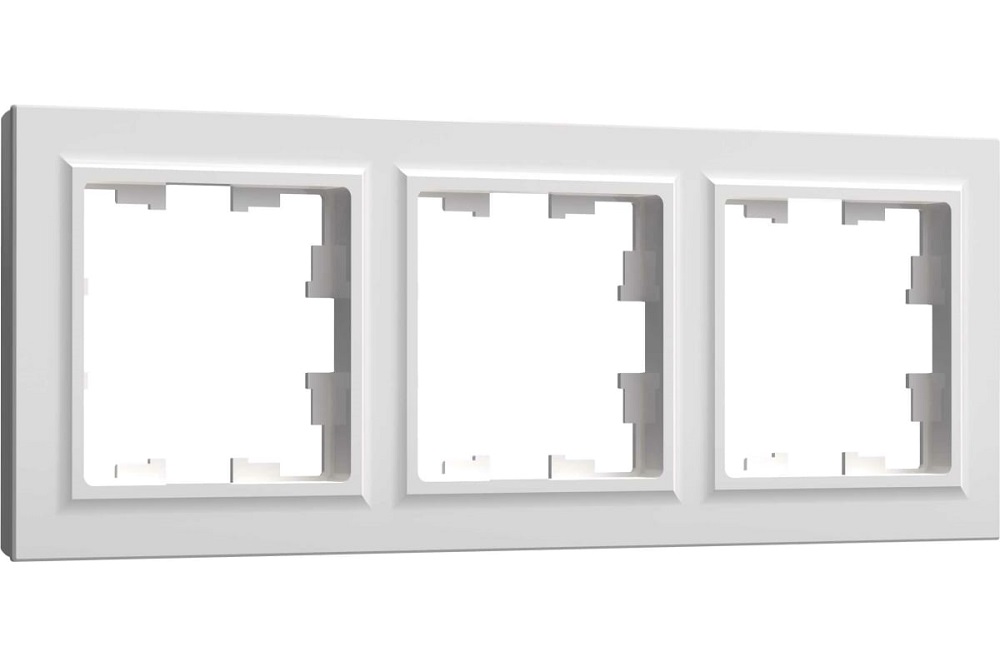 

Рамка IEK BR-M32-K01 3-м BRITE РУ-3-БрБ белая, BR-M32-K01