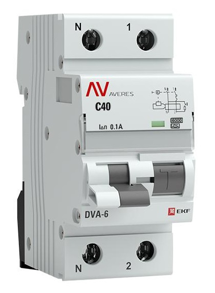 фото Автомат дифференциальный EKF rcbo6-1pn-40D-100-a-av в Красноярске