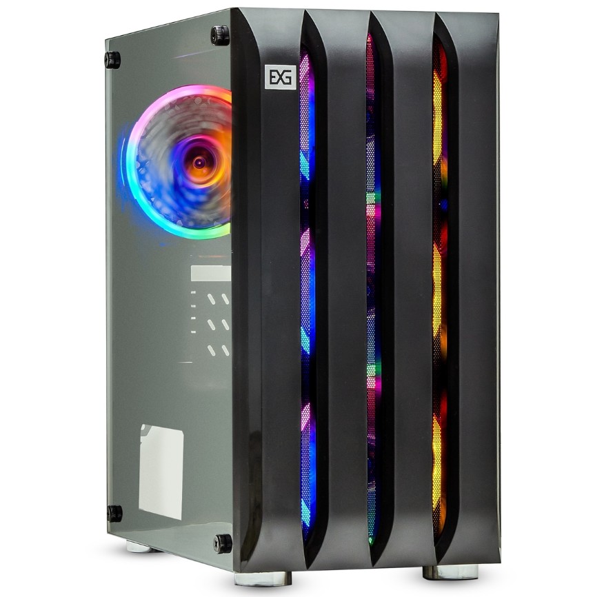 

Корпус mATX Exegate Mistery R3 EX294479RUS черный, БП 600W, боковая панель из закаленного стекла, USB 3.2, 2*USB 2.0, audio, Mistery R3