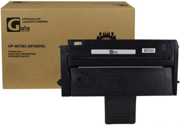 Изображение товара Тонер-картридж GalaPrint GP-407262 для Ricoh SP200-series - черный