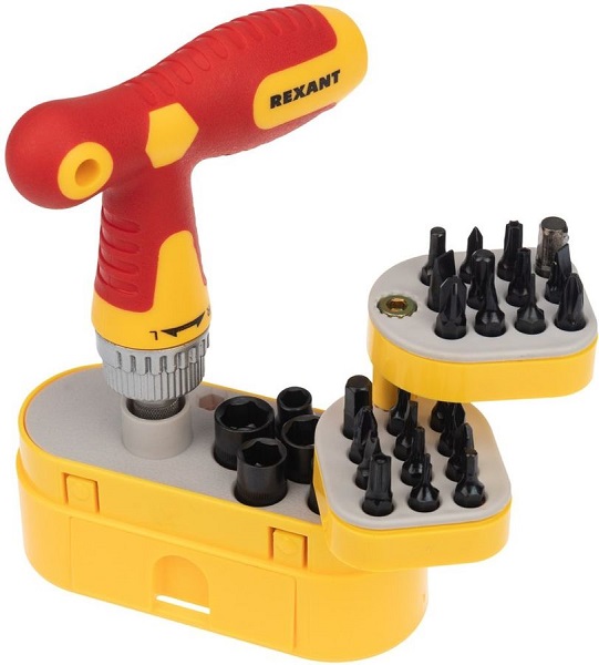 

Набор отверток Rexant 12-4776 33 предмета, 12-4776