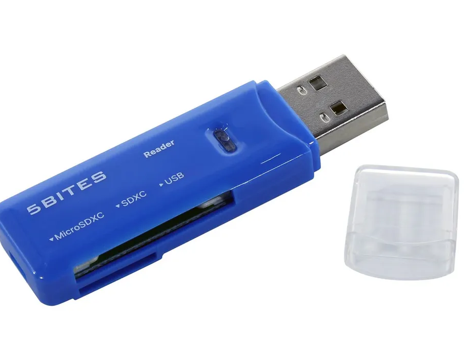 

Карт-ридер 5bites RE3-200BL USB3.0/SD/TF/USB PLUG/BLUE, RE3-200BL