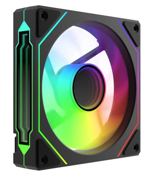 Изображение товара Вентилятор Bloody CF-12 LCD ARGB для корпуса с RGB подсветкой и PWM