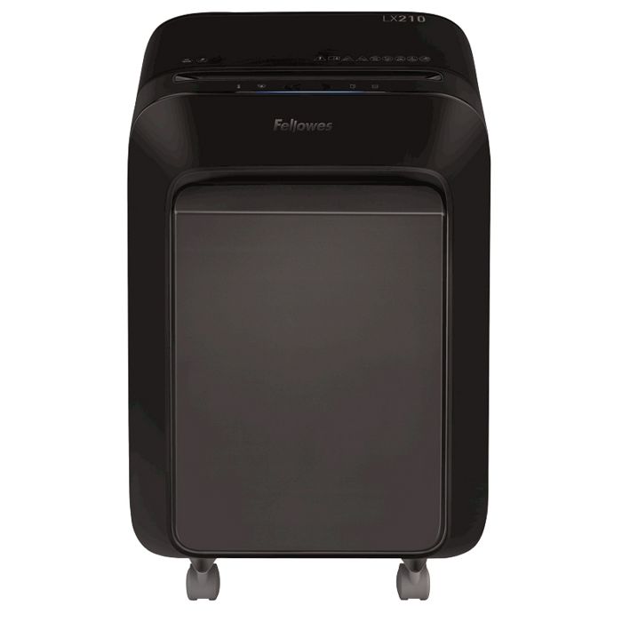 

Уничтожитель бумаг Fellowes Powershred LX210 FS-55025 черный, DIN P-4, 4х12 мм, 16 лст., 23 лтр, Jam Proof, SafeSense, Powershred LX210