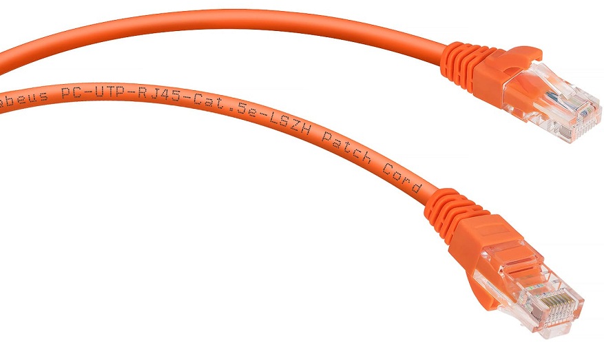 фото Кабель патч-корд U/UTP 6 кат. 2м  Cabeus PC-UTP-RJ45-Cat.6-2m-OR-LSZH