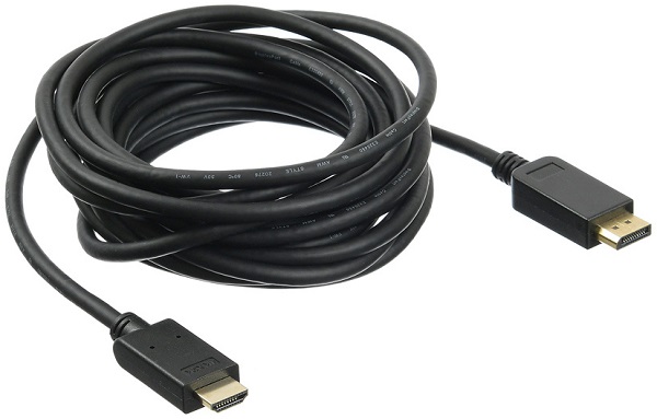 

Кабель интерфейсный DisplayPort-HDMI Buro BHP DPP_HDMI-5 v.1.2, 5м. позолоченные контакты черный, BHP DPP_HDMI-5