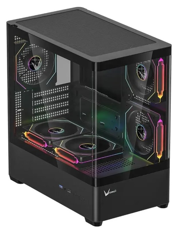 

Корпус mATX Formula V CRYSTAL U1M COSMIC черный, без БП, боковая панель из закалённого стекла, USB 3.0, CRYSTAL U1M COSMIC