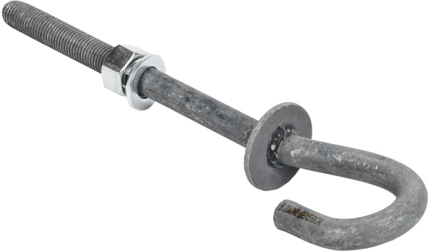 Изображение товара Крюк монтажный GENERICA UKC10-20-20-240-G из горячоцинкованной стали