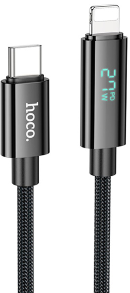 Изображение товара Кабель интерфейсный Hoco U125 USB-C Lightning 1.2м быстр зарядка