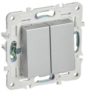 фото Переключатель двухклавишный IEK SK-V23-0-10-K23