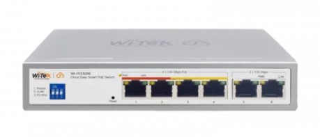 

Коммутатор настраиваемый Wi-Tek WI-PCES206 PoE 60Вт, порты 4FE PoE + 2FE, Easy Smart, WI-PCES206