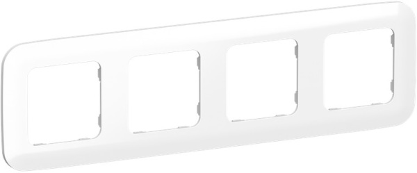 Изображение товара Рамка четверная IEK FLITE Белая 299 мм 4 модуля