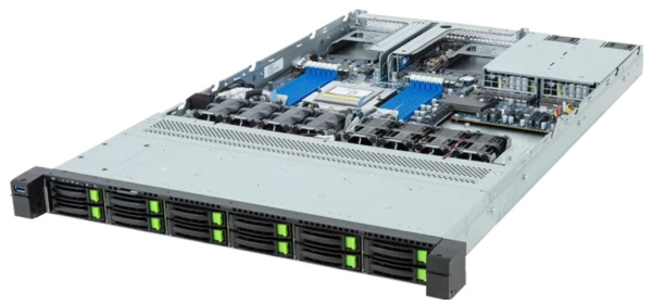 Изображение товара Серверная платформа GIGABYTE R163-Z35-ACC1 1U высокая производительность надежность