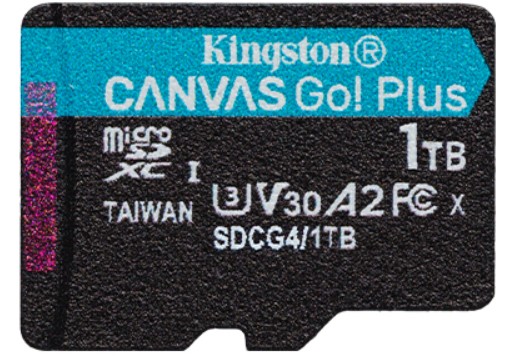 

Карта памяти MicroSDXC 1024GB Kingston SDCG4/1TBSP Go Plus G4 200R V30, SDCG4/1TBSP