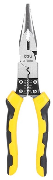 Изображение товара Профессиональные плоскогубцы Deli DL101008 для монтажа и ремонта