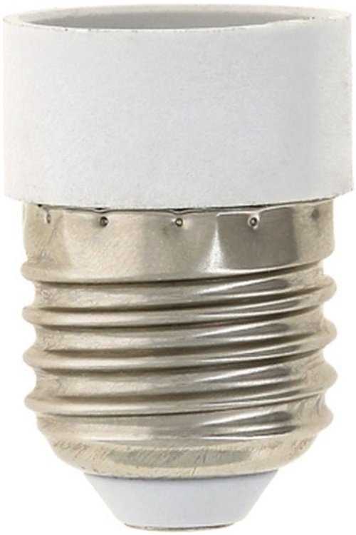 

Переходник EKF AD-E27-E14-w E27-E14 бел., AD-E27-E14-w