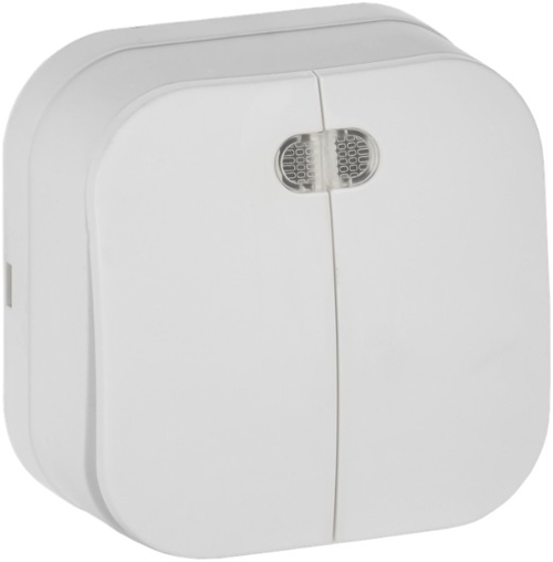 

Выключатель двухклавишный с подсветкой IEK EVH21-K01M-10 GLORY для открытой установки 10А ВС20-2-1-ХБм белый матовый, EVH21-K01M-10