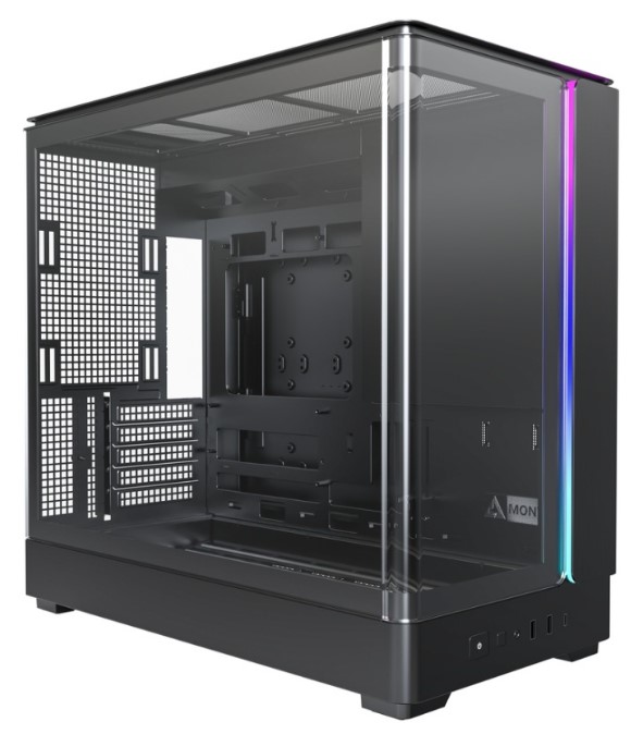 

Корпус mATX Montech KING 15 Black без БП, боковая панель из закалённого стекла, 2*USB 3.0, USB Type-C, KING 15 Black