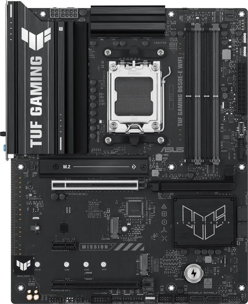 

Материнская плата ATX ASUS TUF GAMING B650E-E WIFI 90MB1LT0-M0EAY0 (AM5, AMD B650, 4*DDR5, 3*M.2, 4*SATA, PCIe, WiFi, BT, 3*USB 2.0,4*USB 3.2, HDMI, D, TUF GAMING B650E-E WIFI