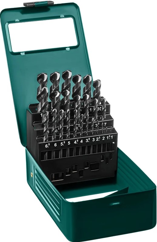 

Набор сверл Kraftool 29651-H25 по металлу 25шт., 29651-H25