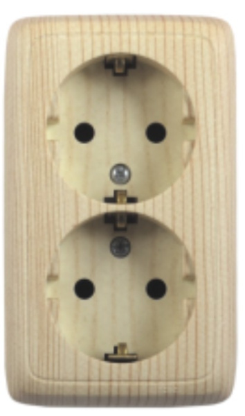 Изображение товара Электрическая розетка с заземлением HEGEL РА16-151-02 надежное подключение безопасное качество