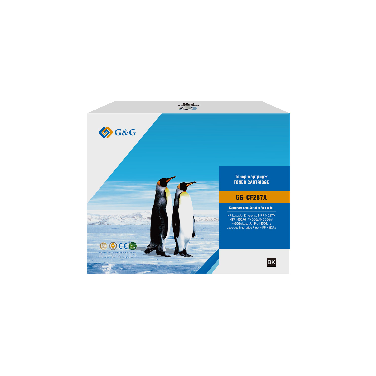 

Картридж G&G GG-CF287X лазерный черный (18000стр.) для HP LJ M506dn/M506n/M506x, GG-CF287X