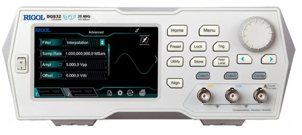 Изображение товара Генератор сигналов Rigol DG832 для лабораторных исследований