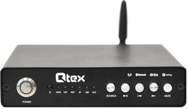 Изображение товара Компактный усилитель Qtex QAA WF260P с поддержкой Wi-Fi AirPlay Bluetooth и HDMI