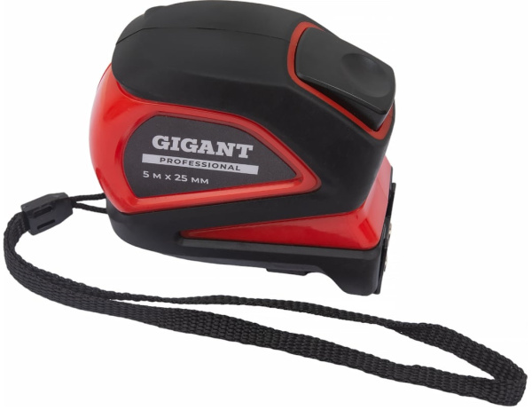 Изображение товара Рулетка Gigant GPGW-08 5м 25мм с автостопом и резиновым чехлом