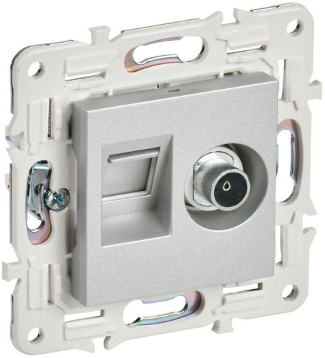 Изображение товара Комбинированная розетка IEK SK-AK20-1-K23 для телевизионной и интернет-сети