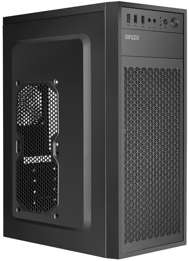 

Корпус ATX Ginzzu A400 без БП, 2*USB 2.0, A400