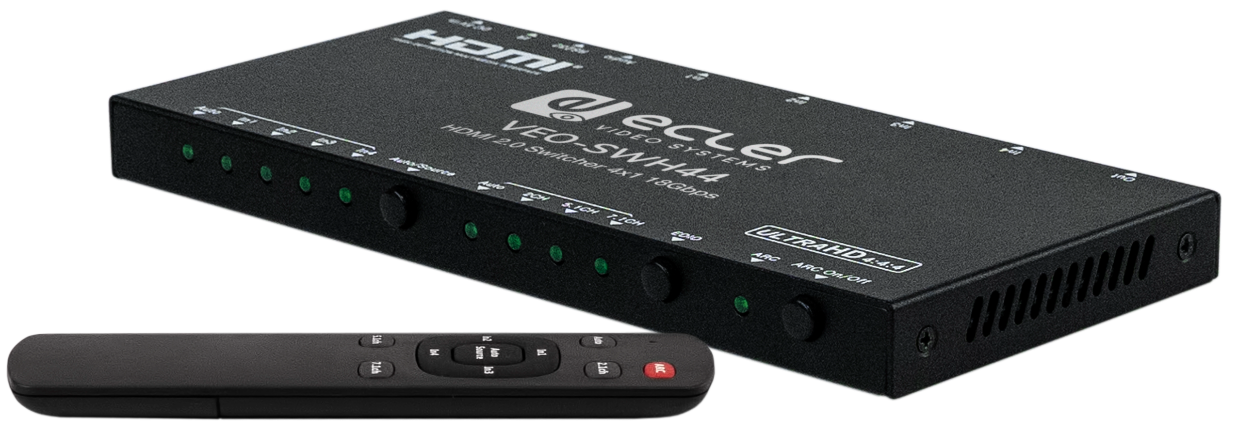 

Переключатель Ecler VEO-SWH44 Автокоммутатор 4х1 HDMI 2.0a, 4096x2160/60, 3D (4:4:4), VEO-SWH44