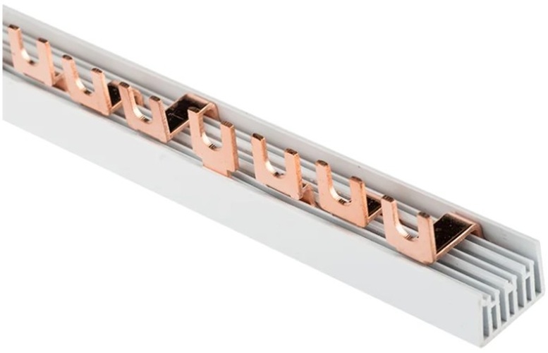 

Шина соединительная EKF fork-04-100 типа FORK для 4-п нагр. 100А 54 мод., fork-04-100