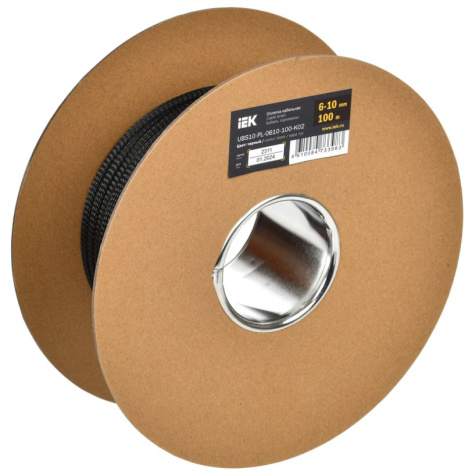 Изображение товара Оплетка IEK UBS10-PL-0610-100-K02 для защиты проводов и кабелей