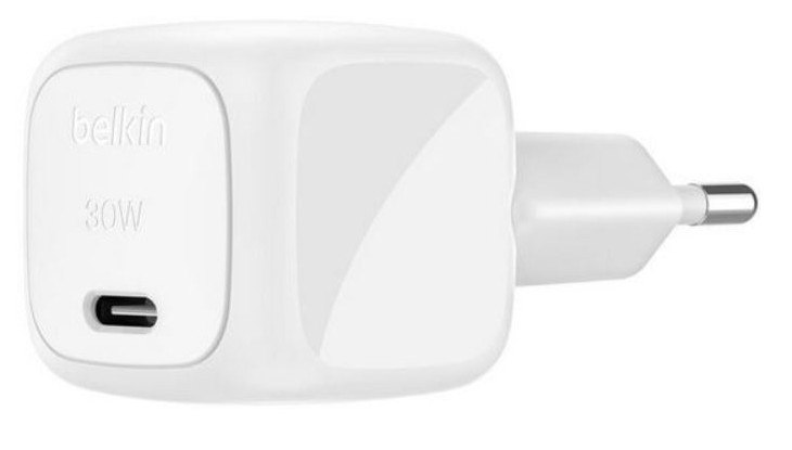

Зарядное устройство сетевое Belkin WCA008kq1MWH-B6 USB-C 30W с кабелем USB-C/USB-C PD. Длина кабеля: 1м. Цвет: белый, WCA008kq1MWH-B6