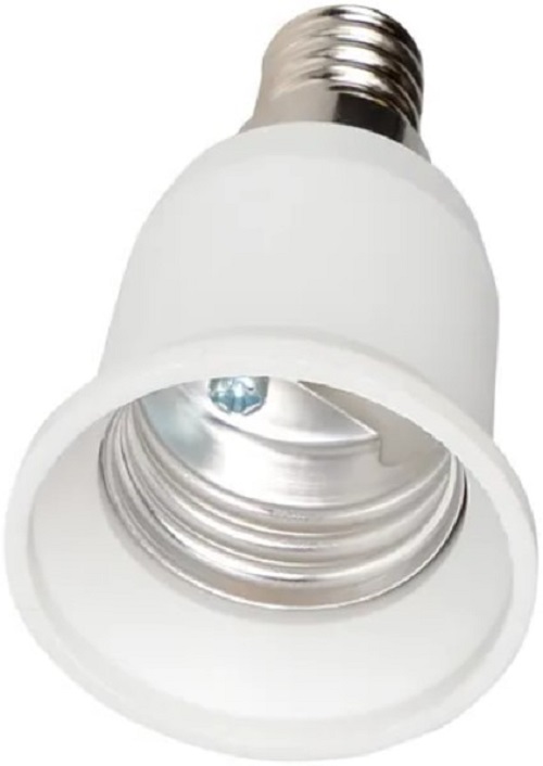 

Переходник EKF AD-E14-E27-w E14-E27 бел., AD-E14-E27-w